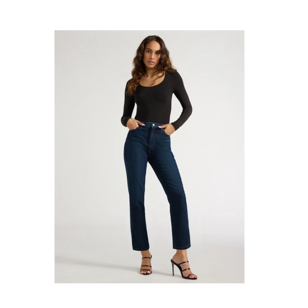 Sofia by Sofia Vergara Dark Blue Straight Leg Jeans